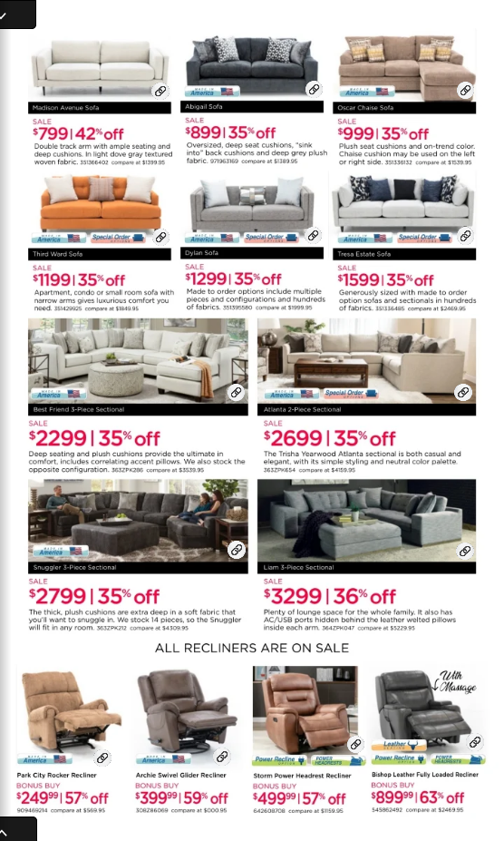Steinhafels Furniture 2021 Black Friday Ad Page 5