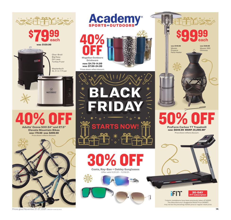 Academy Sports and Outdoors 2021 Black Friday Ad Page 1