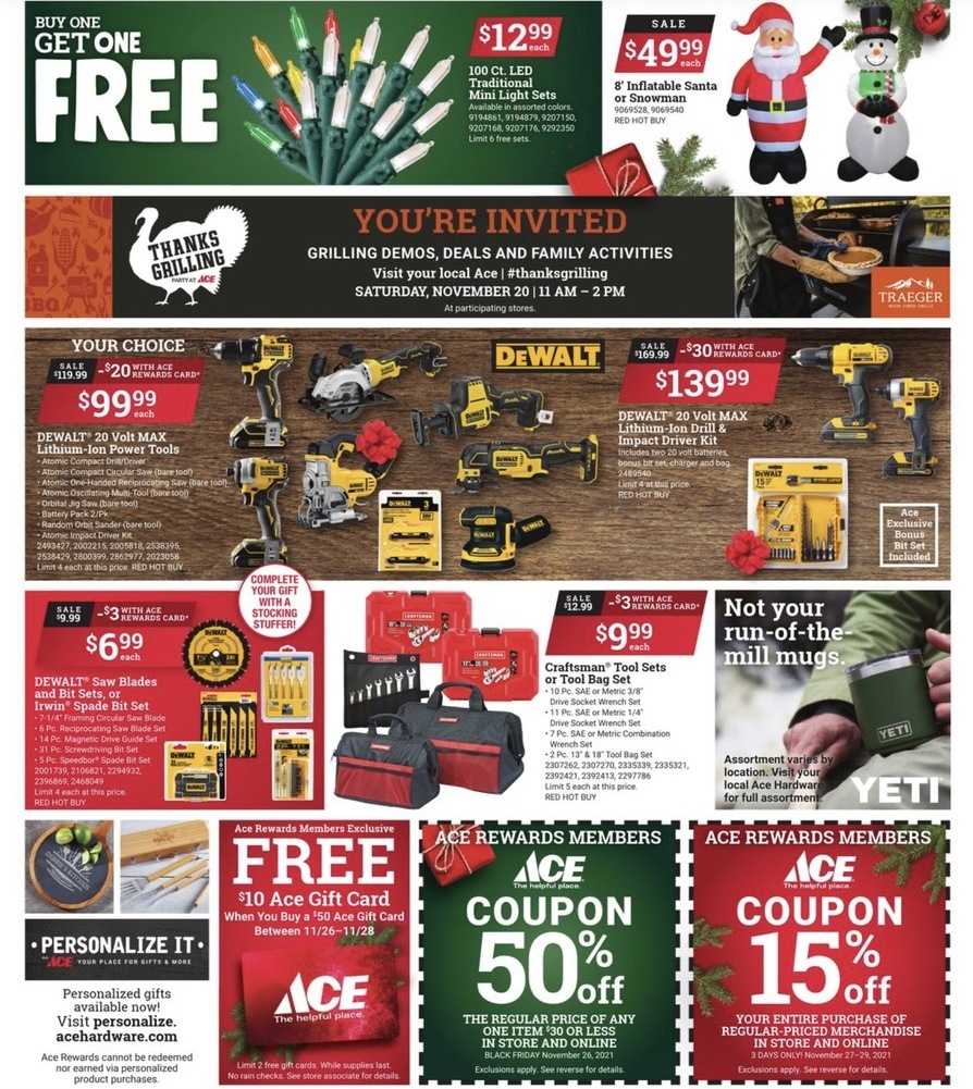 Ace Hardware 2021 Black Friday Ad Page 2