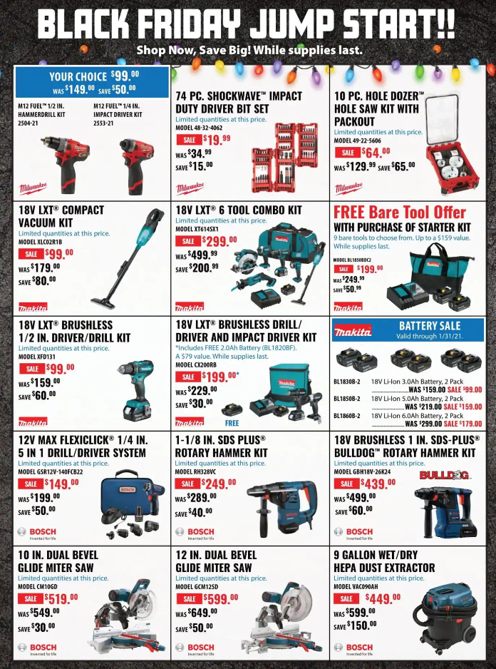ACME Tools 2020 Black Friday Ad Page 3