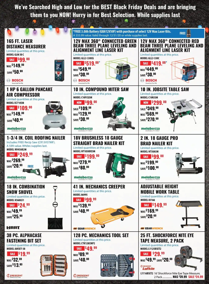 ACME Tools 2020 Black Friday Ad Page 4