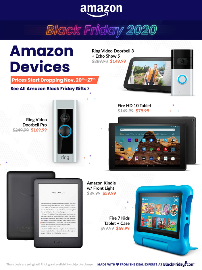 Amazon 2020 Black Friday Ad Page 1