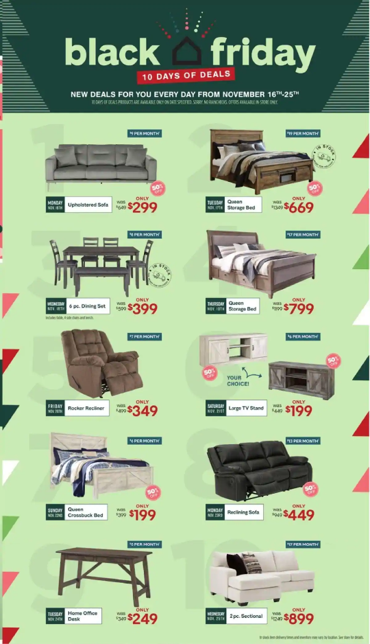 Ashley Furniture Homestore 2020 Black Friday Ad Page 2