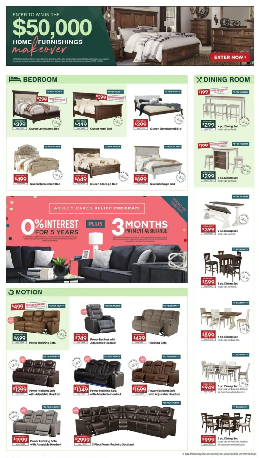 Ashley Furniture Homestore 2020 Black Friday Ad Page 3