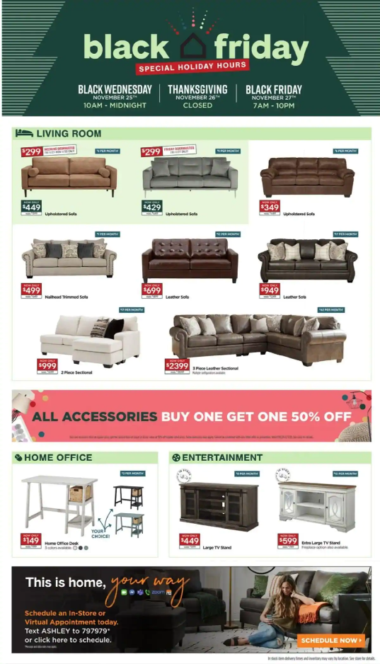 Ashley Furniture Homestore 2020 Black Friday Ad Page 4