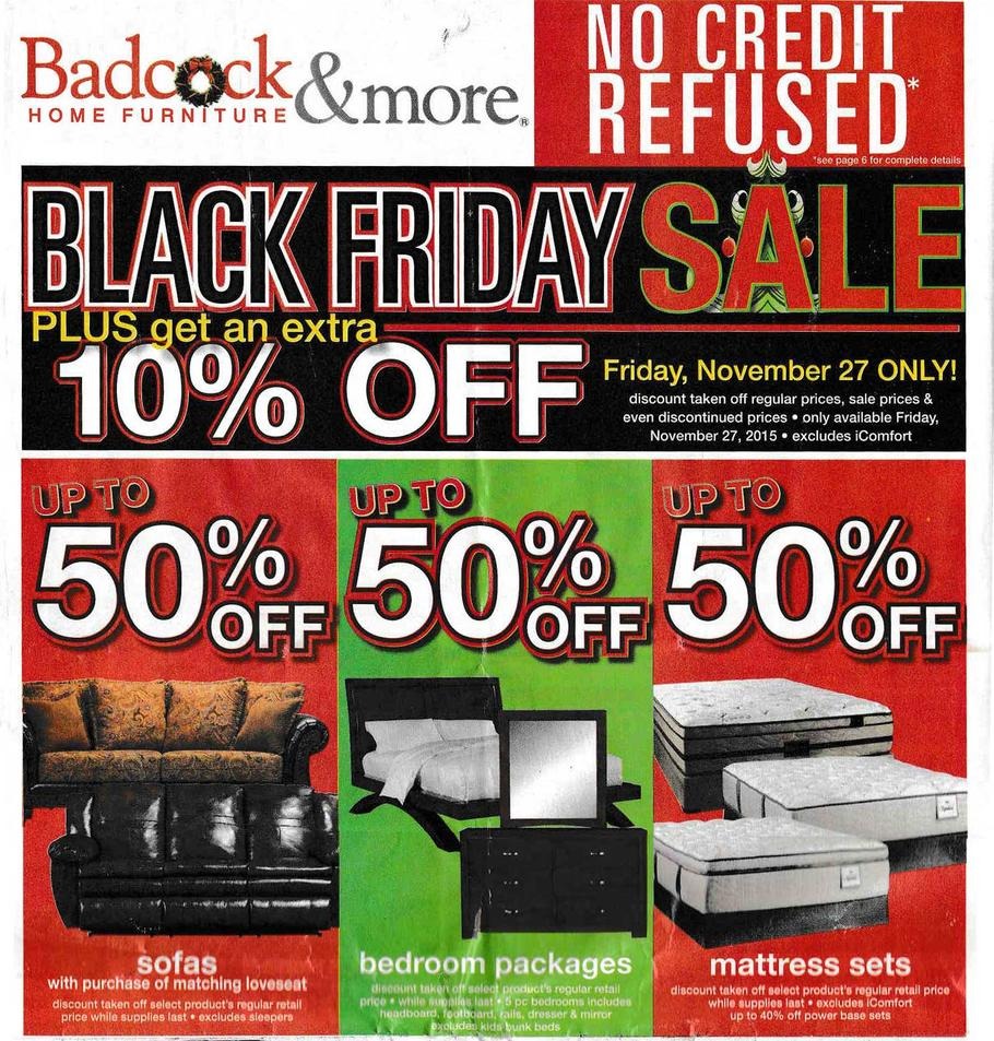 Badcock Home Furniture 2015 Black Friday Ad Page 1