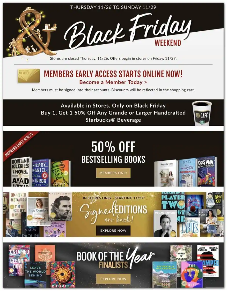 Barnes and Noble 2020 Black Friday Ad Page 1