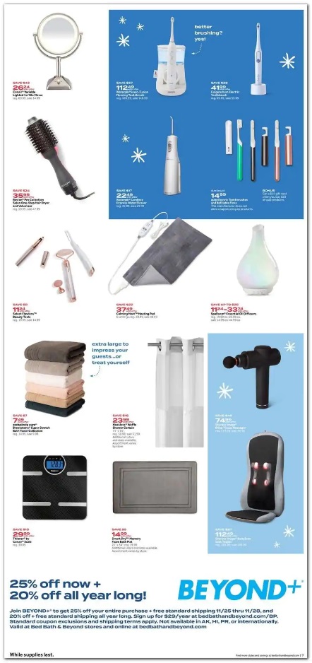 Bed Bath & Beyond 2020 Black Friday Ad Page 7