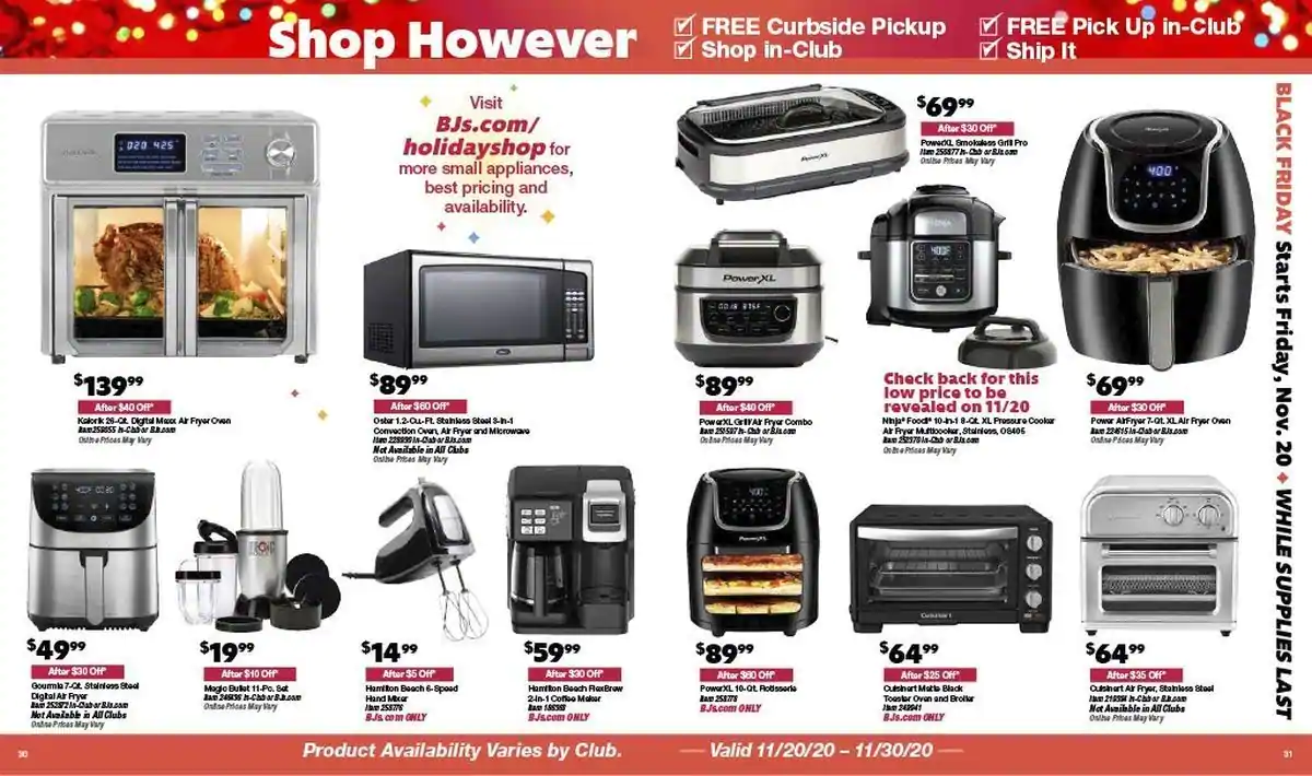 BJ's Wholesale Club 2020 Black Friday Ad Page 18