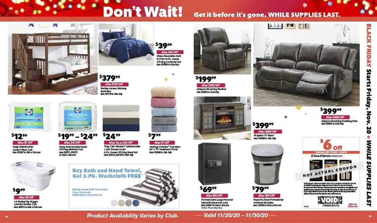BJ's Wholesale Club 2020 Black Friday Ad Page 22