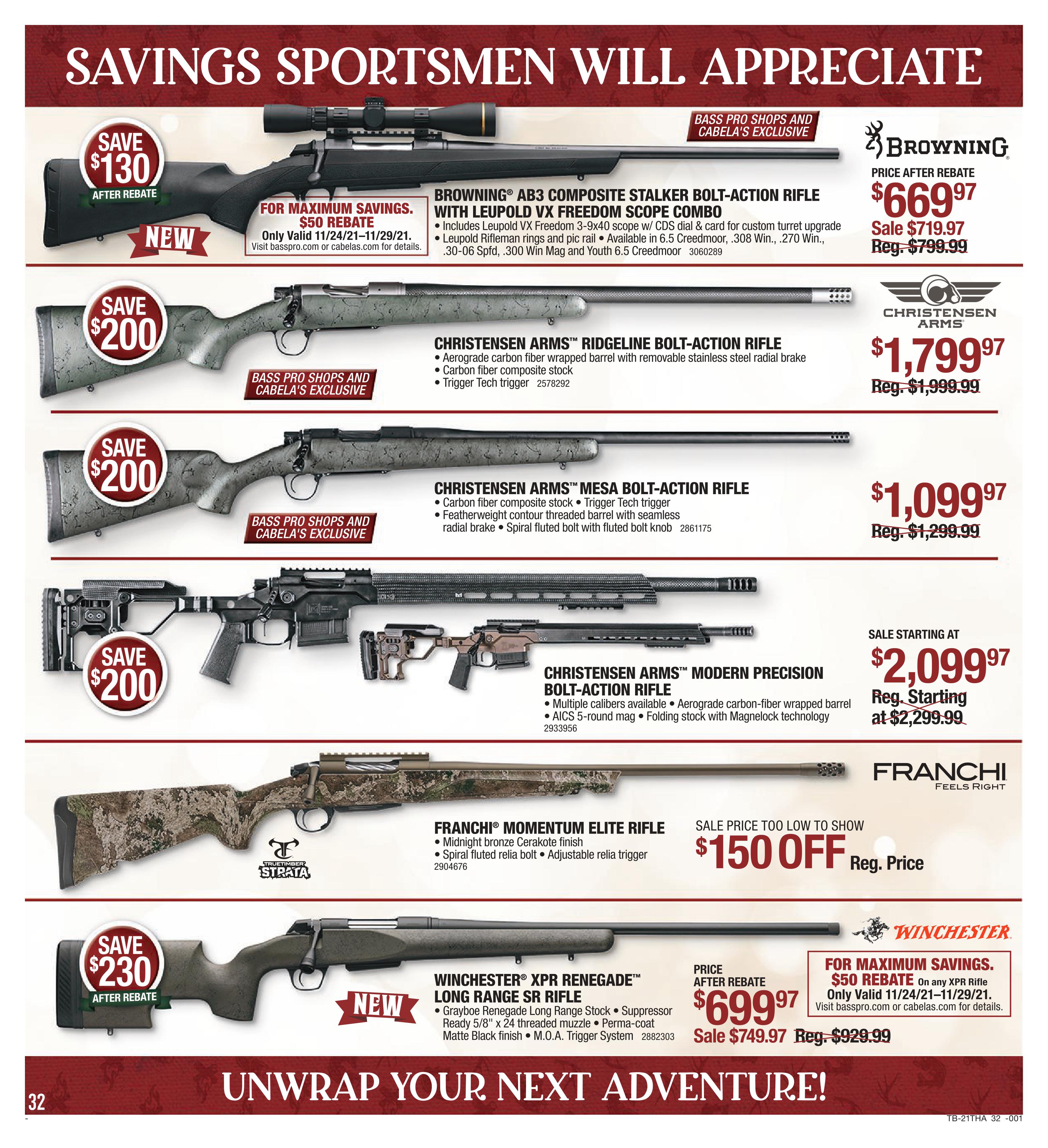 Cabela's 2021 Black Friday Ad Page 32