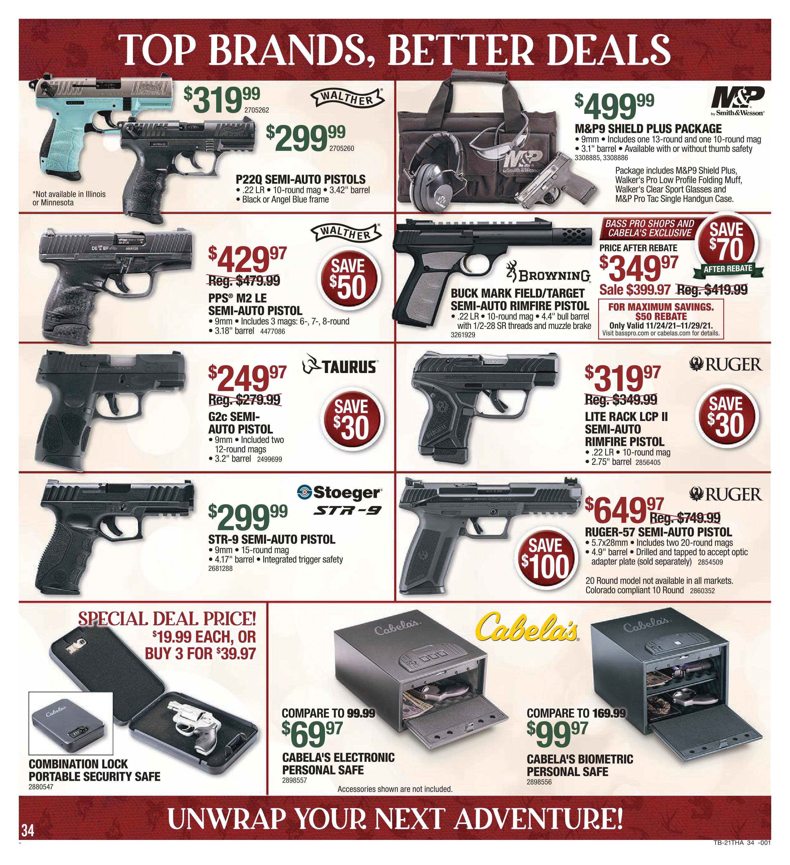 Cabela's 2021 Black Friday Ad Page 34