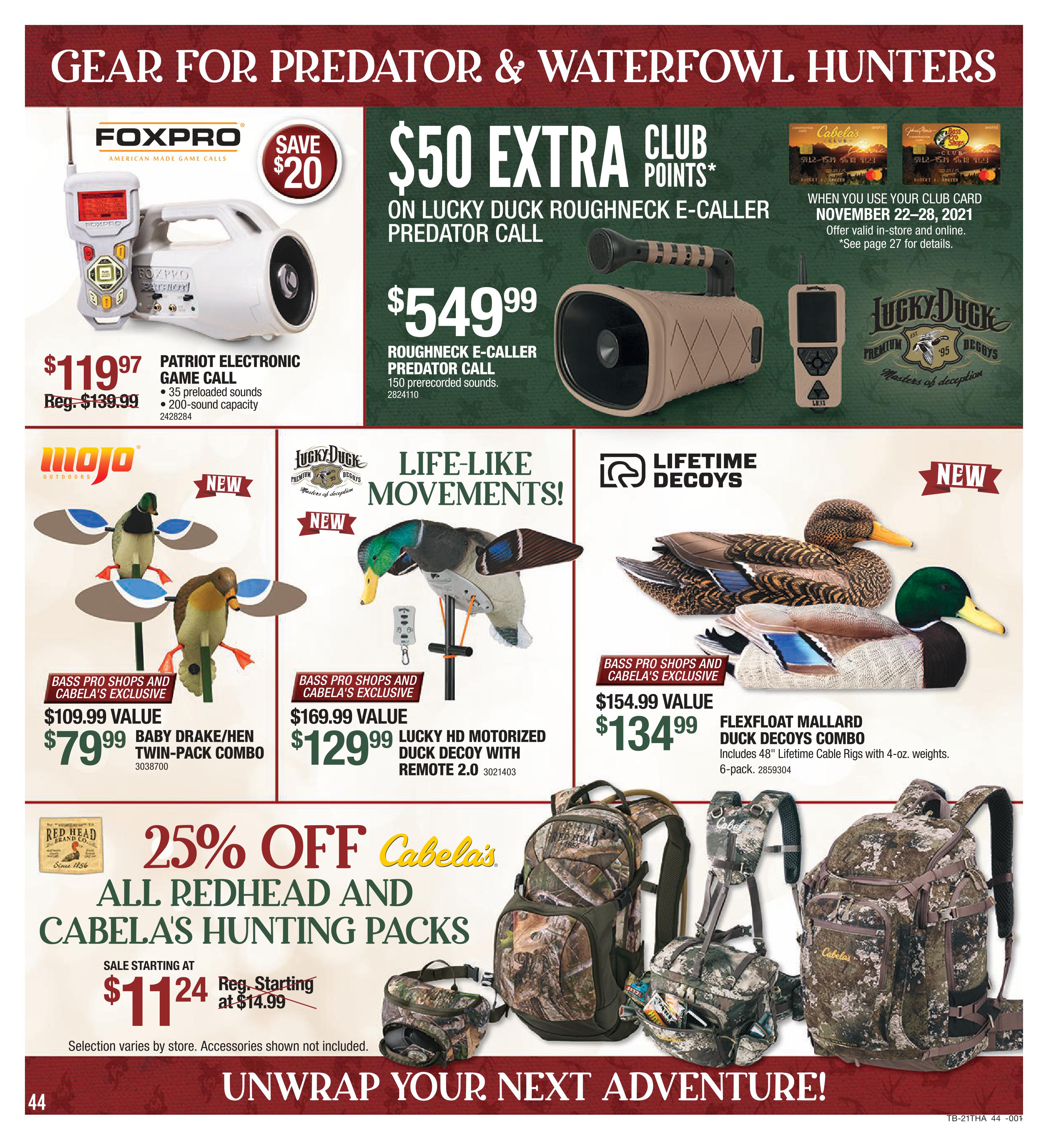 Cabela's 2021 Black Friday Ad Page 44