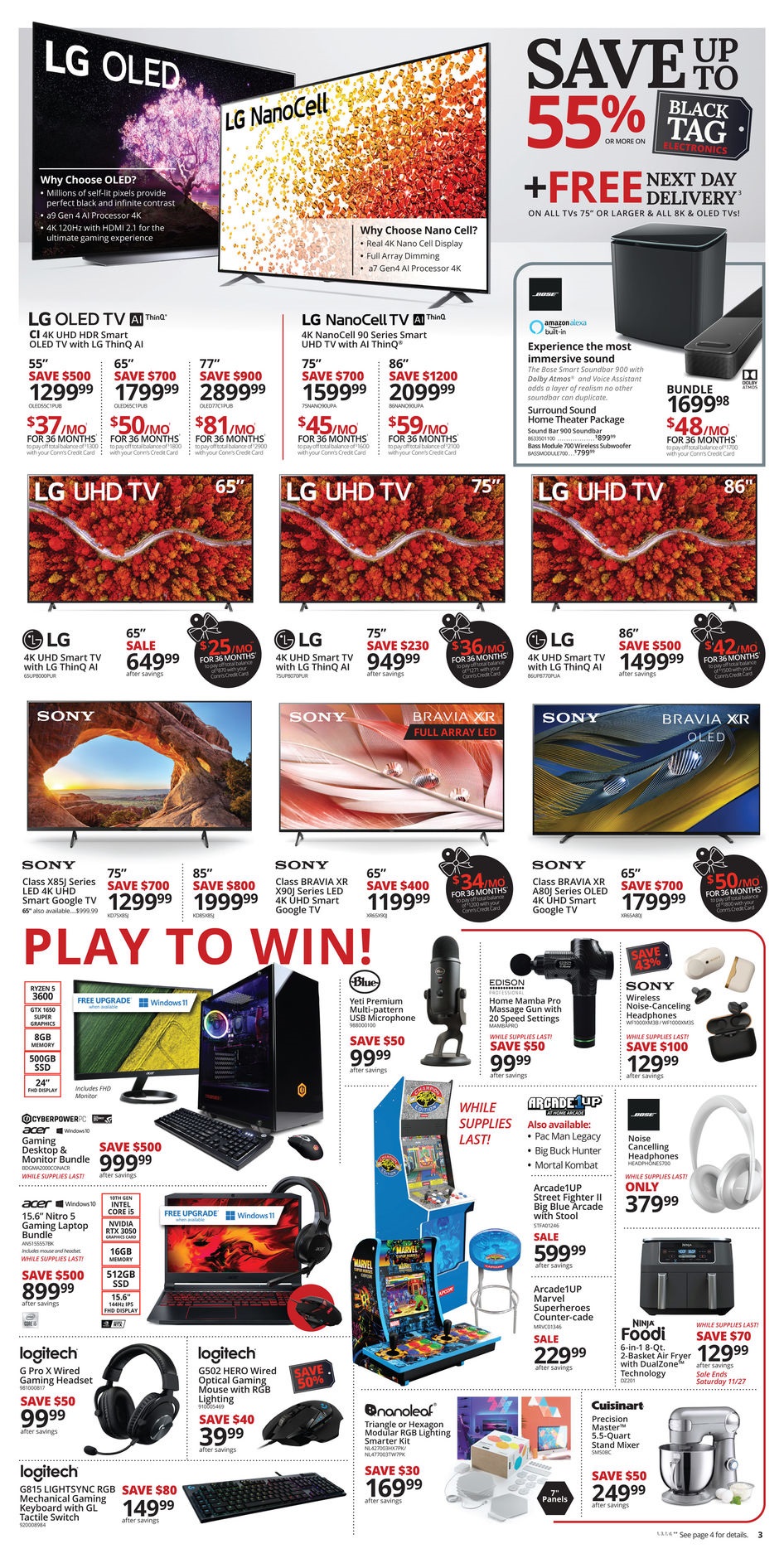 Conn's HomePlus 2021 Black Friday Ad Page 3