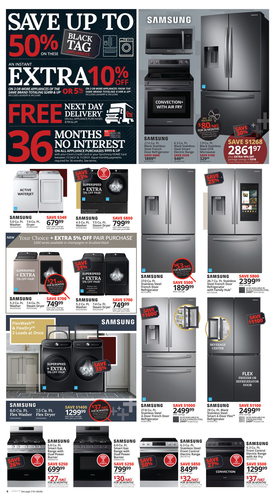 Conn's HomePlus 2021 Black Friday Ad Page 6
