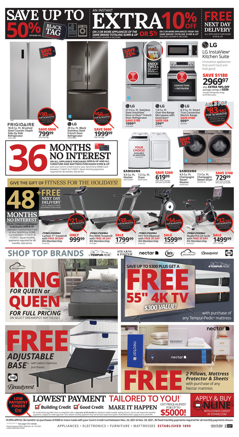 Conn's HomePlus 2021 Black Friday Ad Page 8