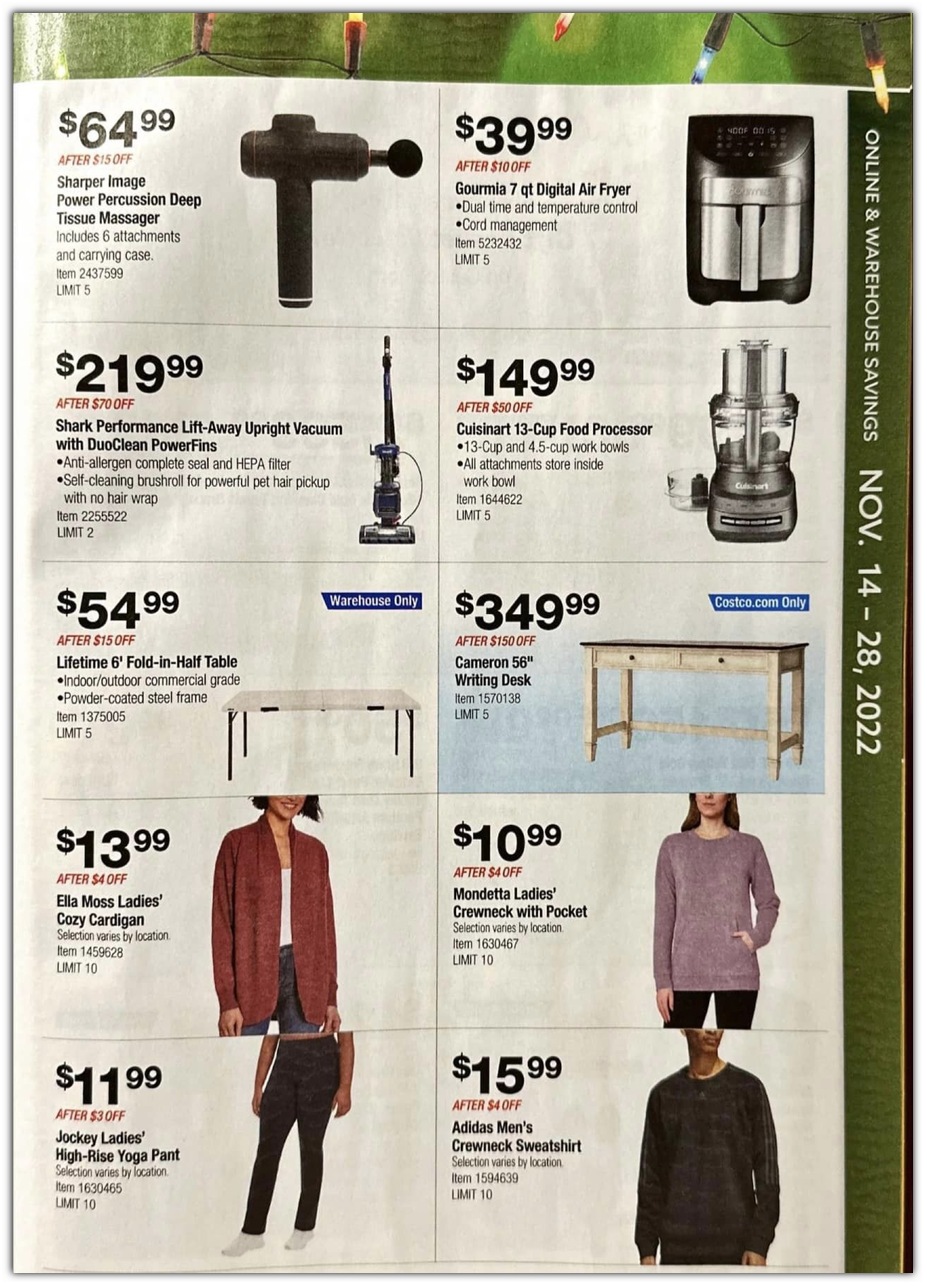 Costco Wholesale 2022 Black Friday Ad Page 21