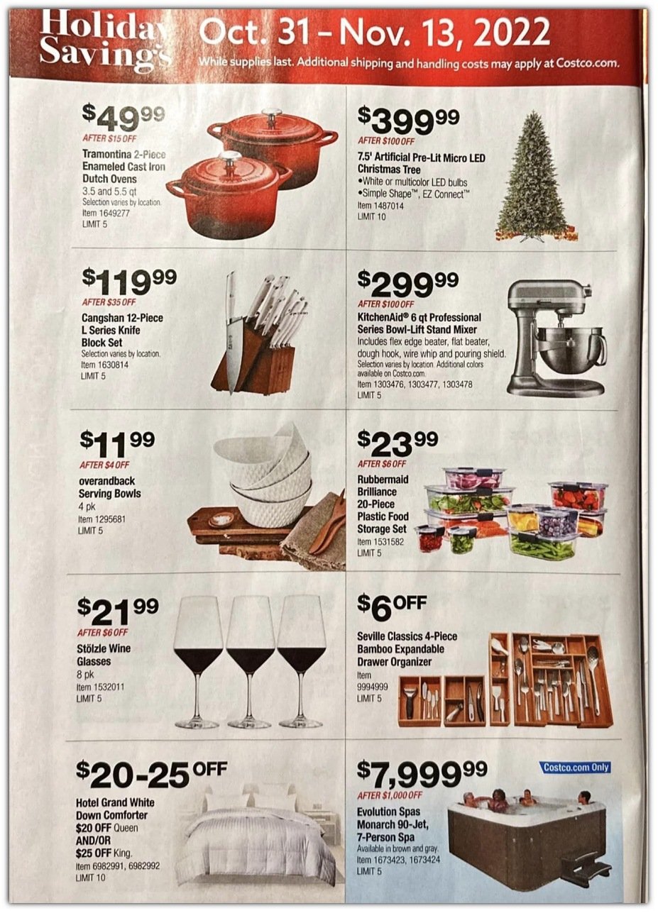 Costco Wholesale 2022 Black Friday Ad Page 4