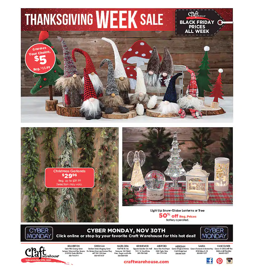 Craft Warehouse 2020 Black Friday Ad Page 12