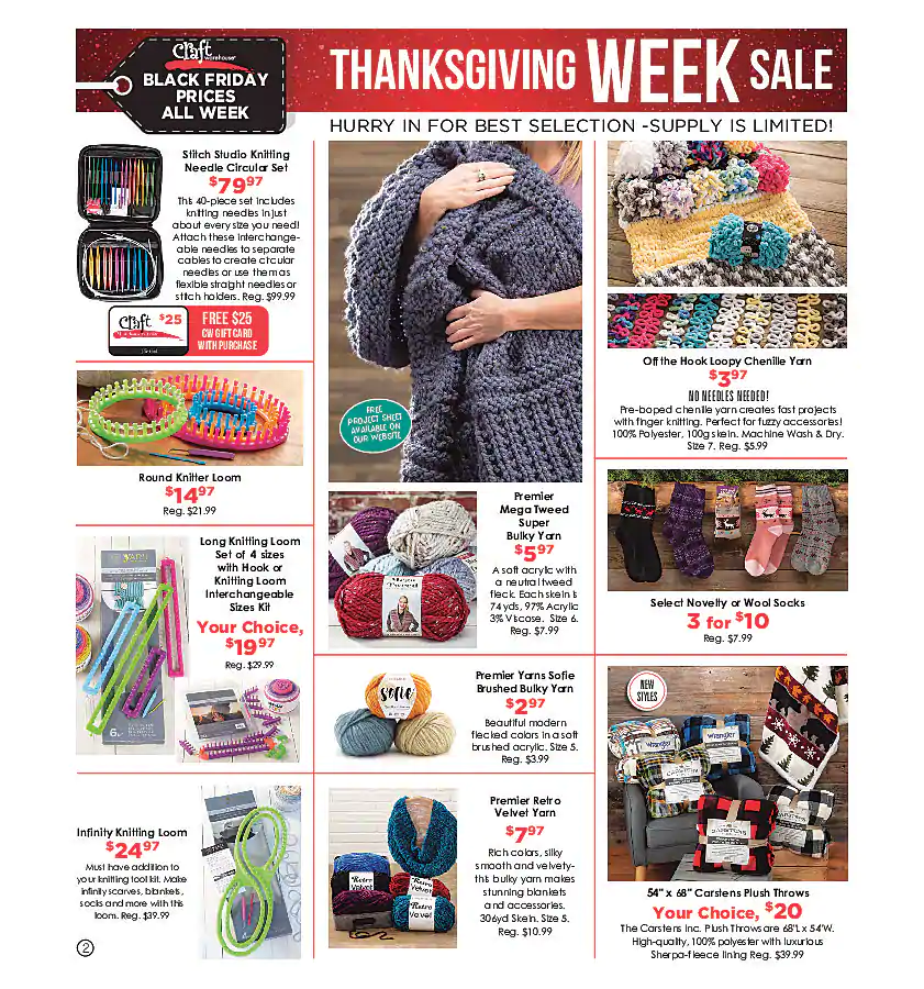 Craft Warehouse 2020 Black Friday Ad Page 2