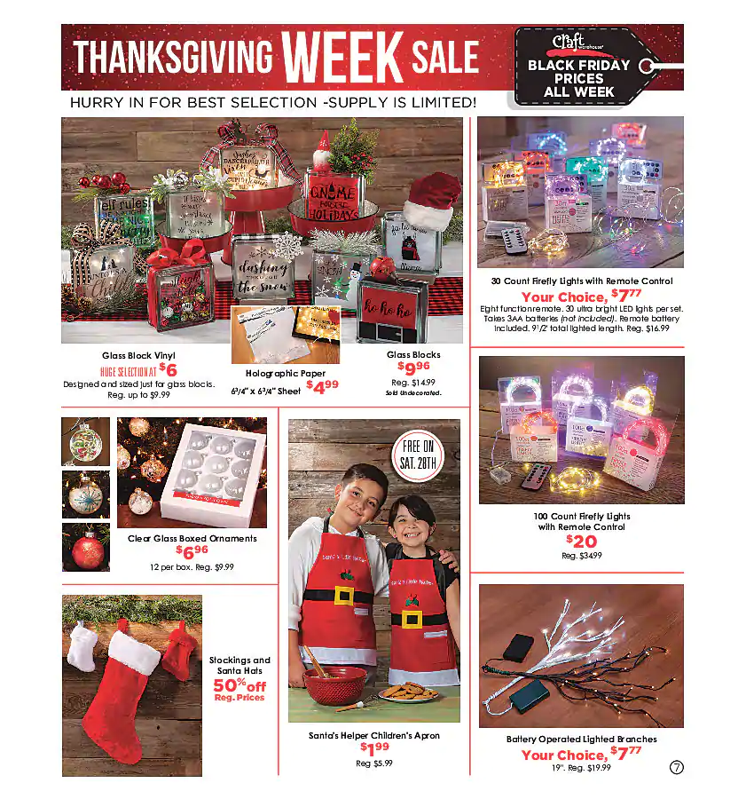 Craft Warehouse 2020 Black Friday Ad Page 7