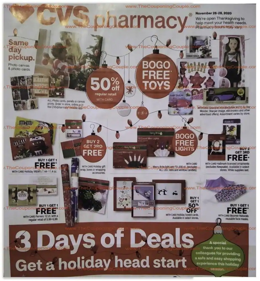 CVS Pharmacy 2020 Black Friday Ad Page 1