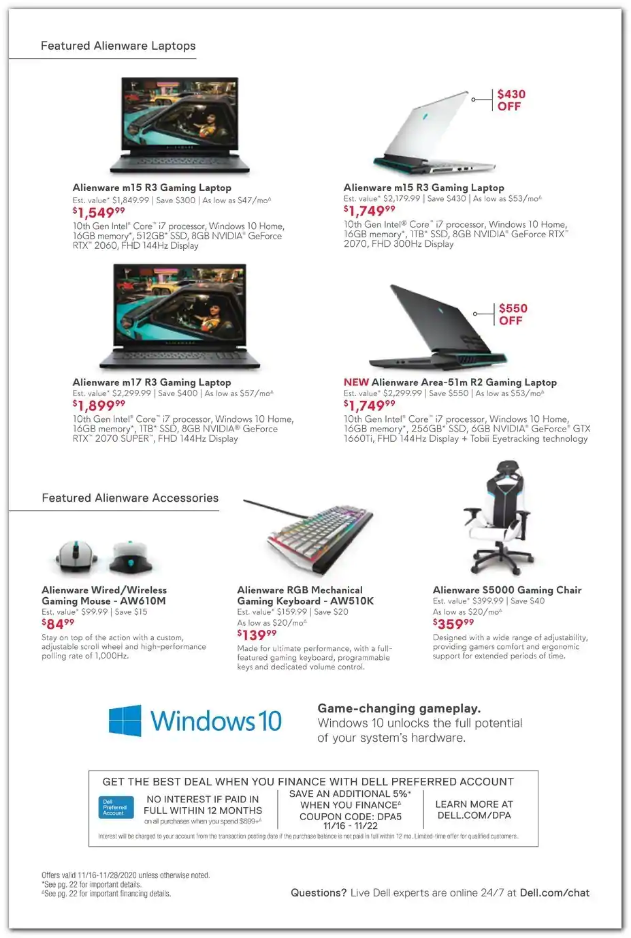 Dell Home Office 2020 Black Friday Ad Page 17