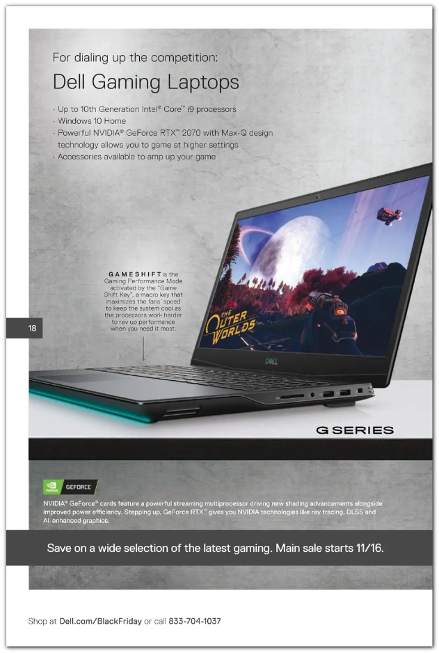 Dell Home Office 2020 Black Friday Ad Page 18