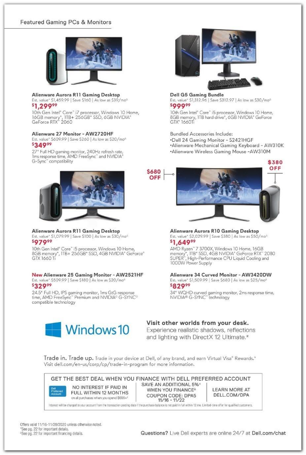 Dell Home Office 2020 Black Friday Ad Page 21