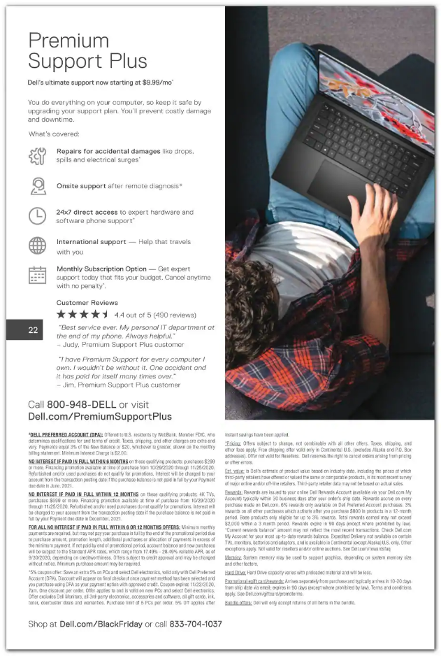 Dell Home Office 2020 Black Friday Ad Page 22