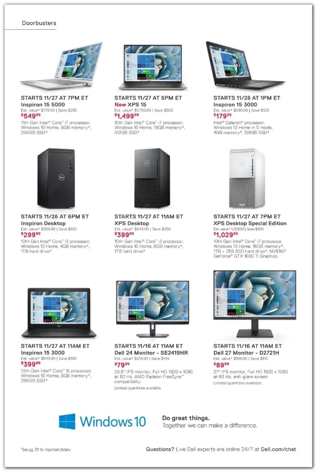 Dell Home Office 2020 Black Friday Ad Page 5