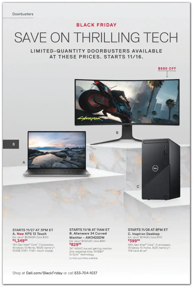Dell Home Office 2020 Black Friday Ad Page 6