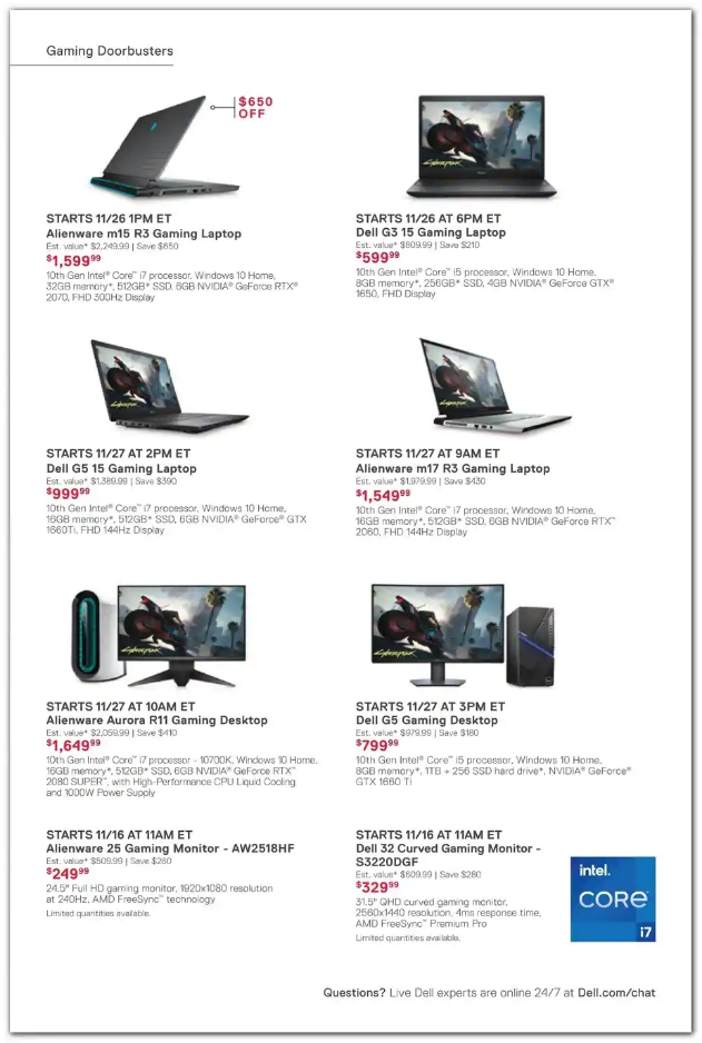 Dell Home Office 2020 Black Friday Ad Page 7
