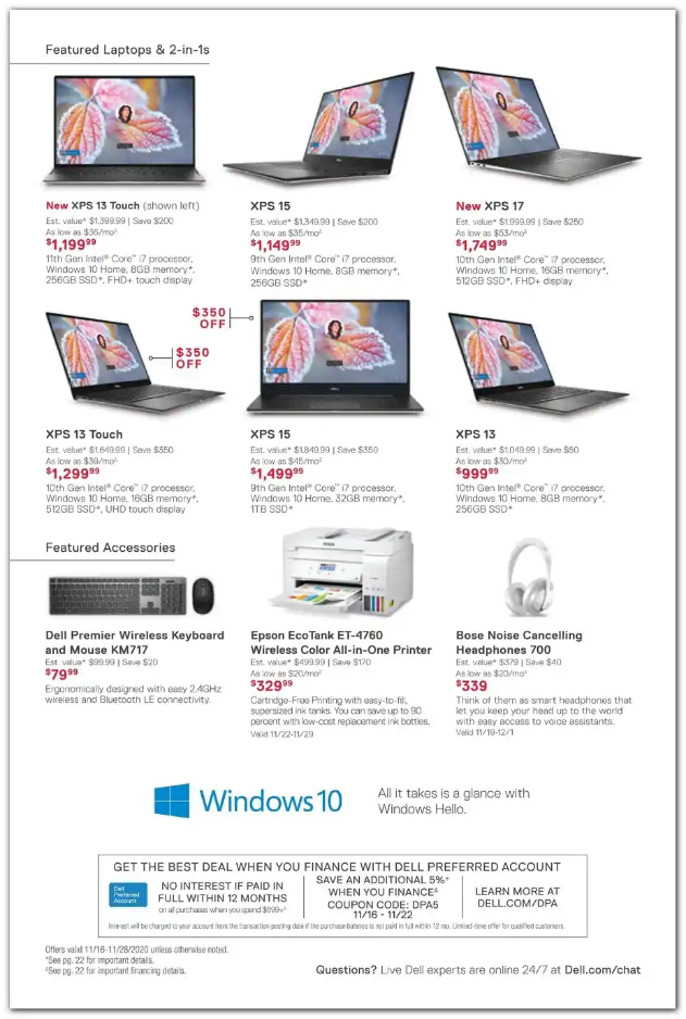 Dell Home Office 2020 Black Friday Ad Page 9
