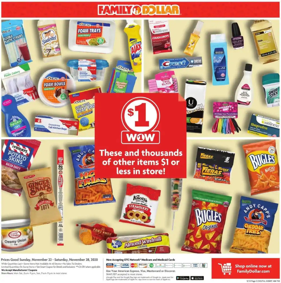 Family Dollar 2020 Black Friday Ad Page 22
