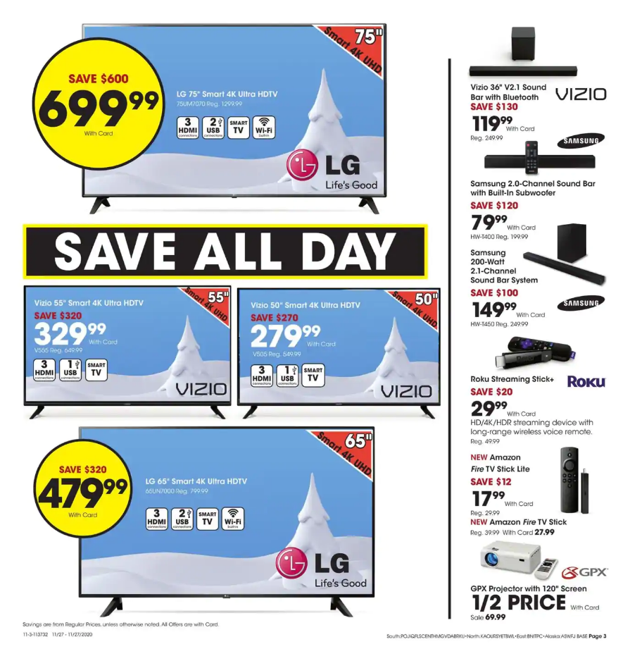 Fred Meyer 2020 Black Friday Ad Page 3