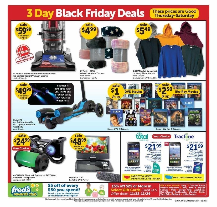 Fred's Pharmacy 2018 Black Friday Ad Page 4