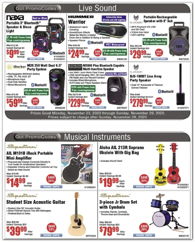 Frys Electronics 2020 Black Friday Ad Page 9