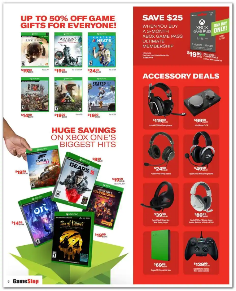 GameStop 2020 Black Friday Ad Page 6