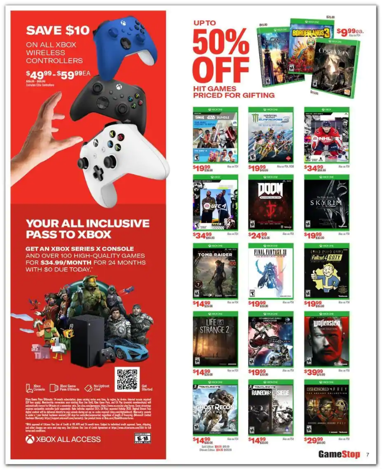 GameStop 2020 Black Friday Ad Page 7