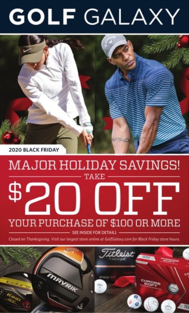 Golf Galaxy 2020 Black Friday Ad Page 1