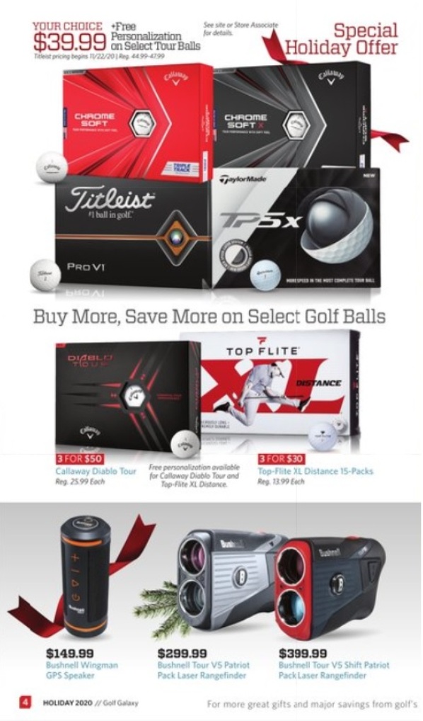 Golf Galaxy 2020 Black Friday Ad Page 4