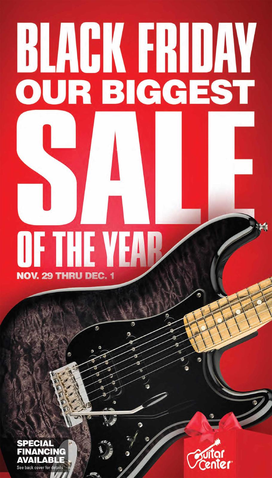 Guitar Center 2019 Black Friday Ad Page 1
