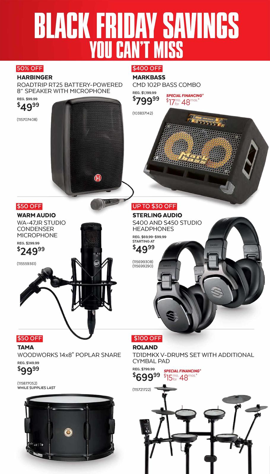 Guitar Center 2019 Black Friday Ad Page 4