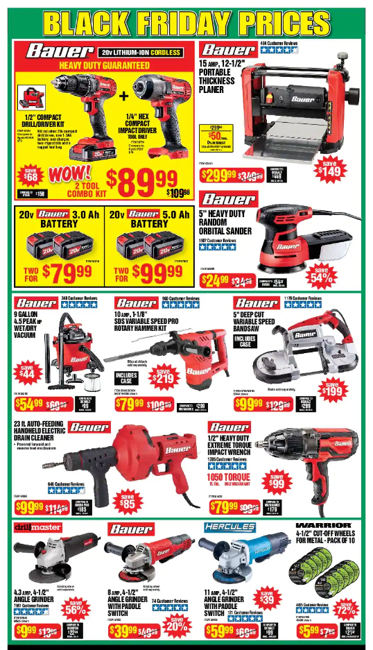 Harbor Freight Tools 2020 Black Friday Ad Page 8