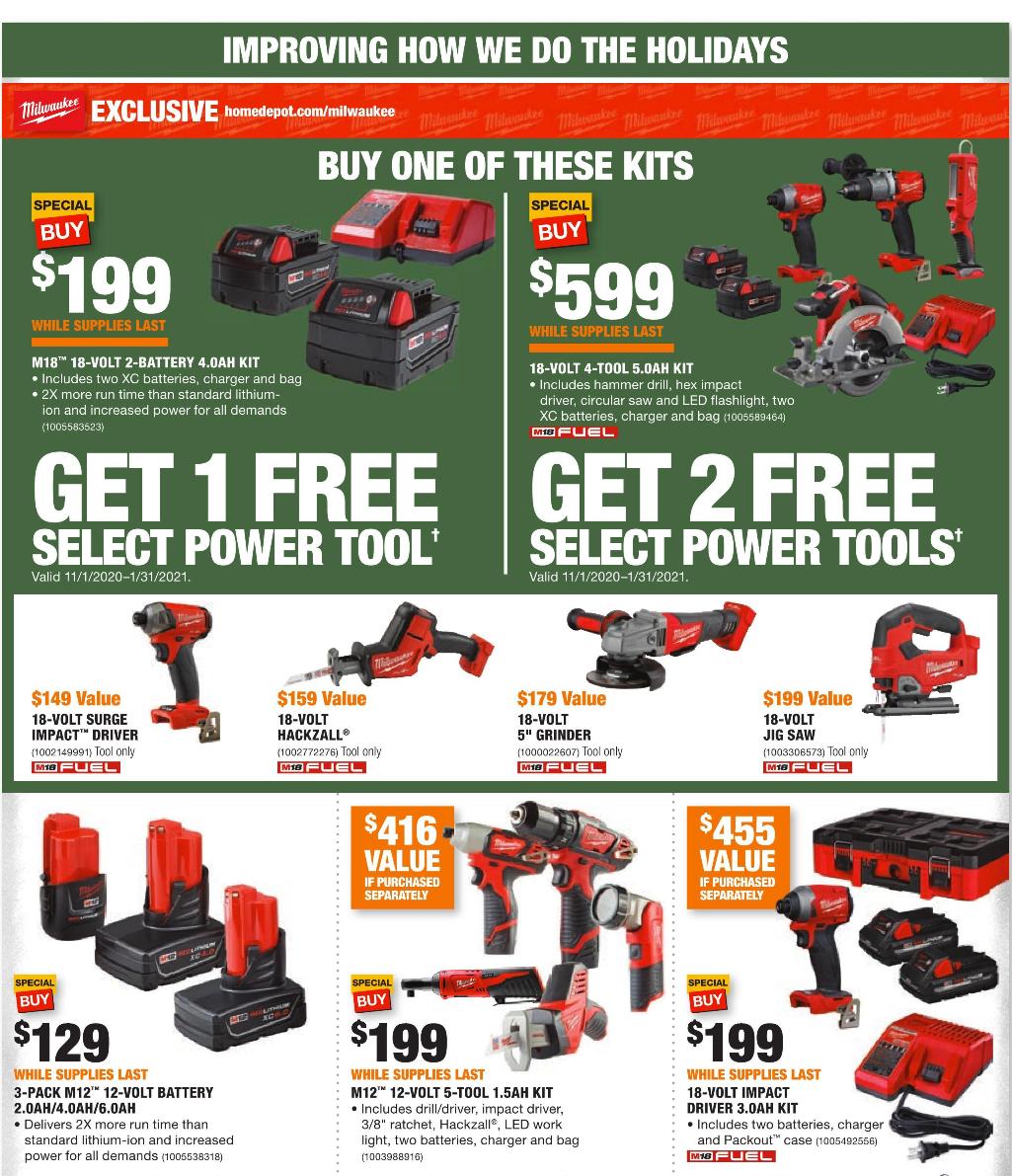 The Home Depot 2020 Black Friday Ad Page 11