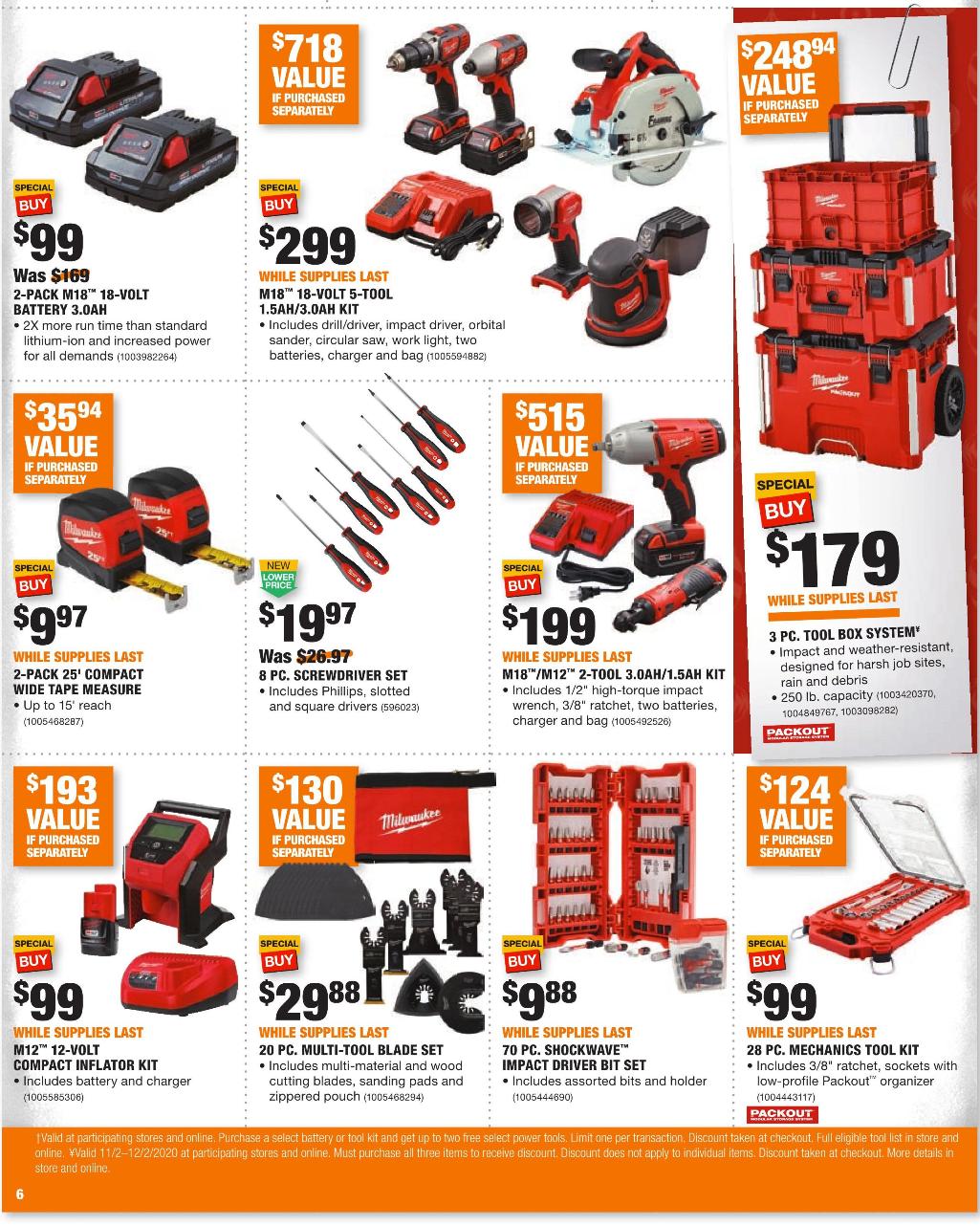 The Home Depot 2020 Black Friday Ad Page 12