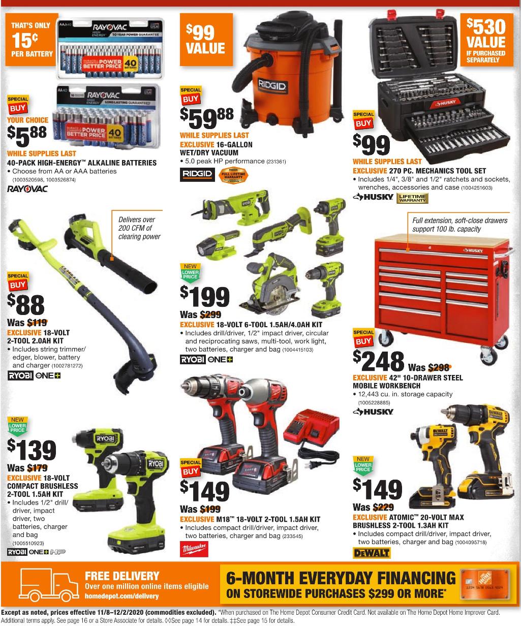 The Home Depot 2020 Black Friday Ad Page 2