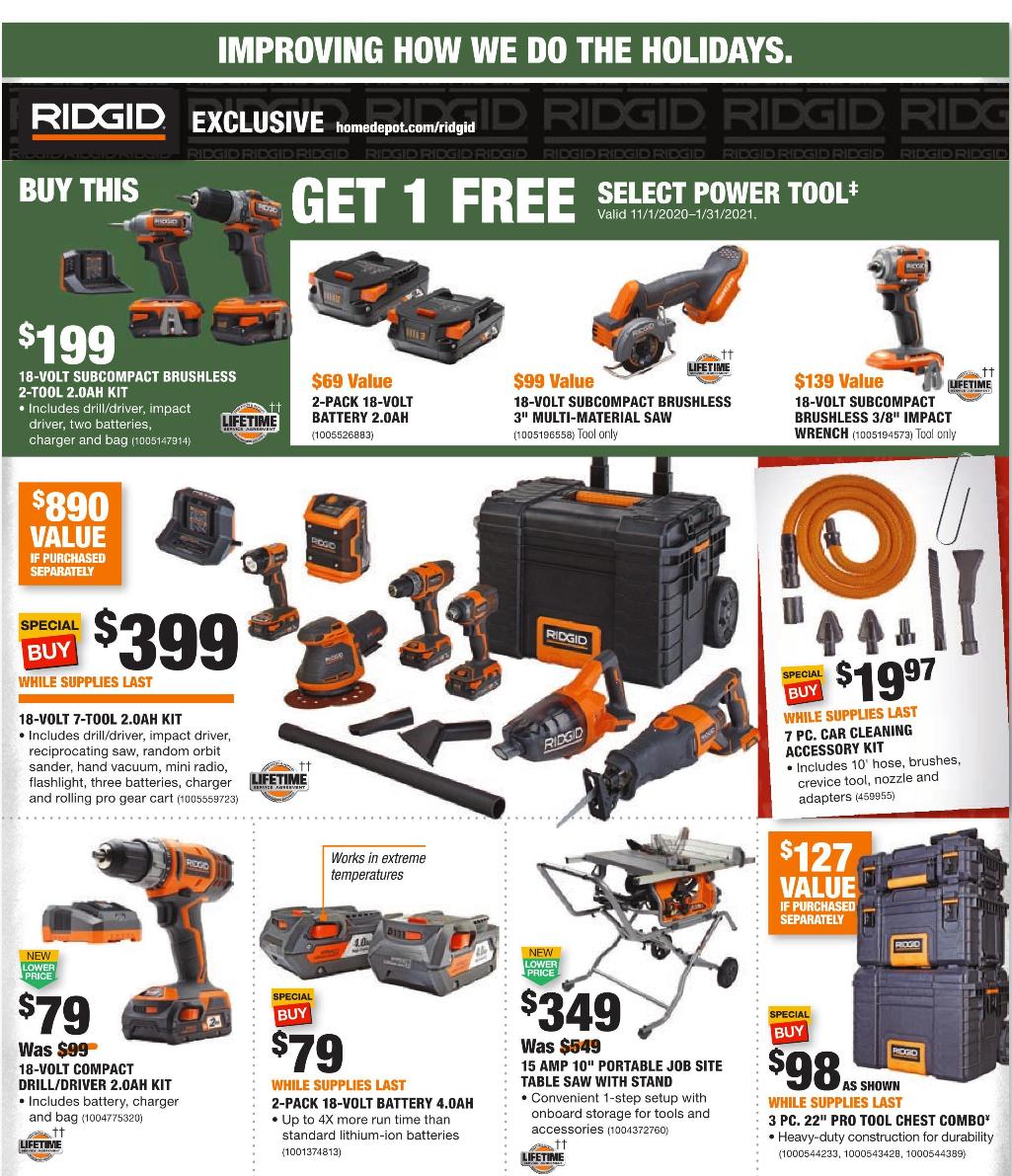 The Home Depot 2020 Black Friday Ad Page 23