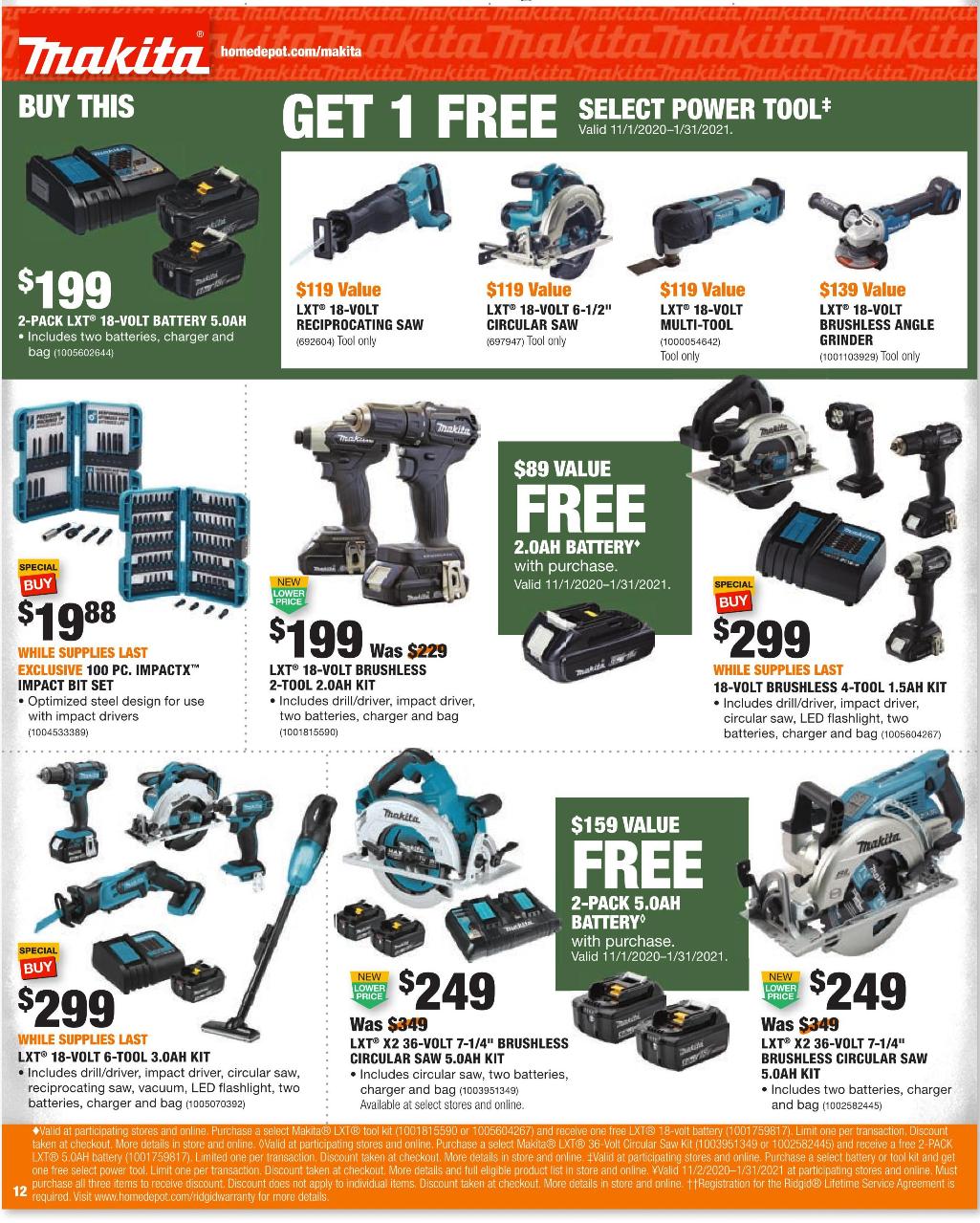 The Home Depot 2020 Black Friday Ad Page 24